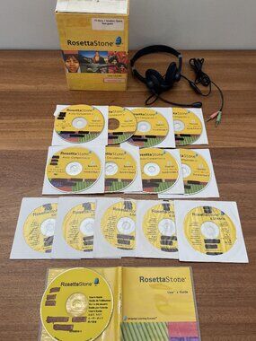 Rosetta Stone Spanish (Latin America) Version 3 Levels 1, 4, & 5 only w/headset